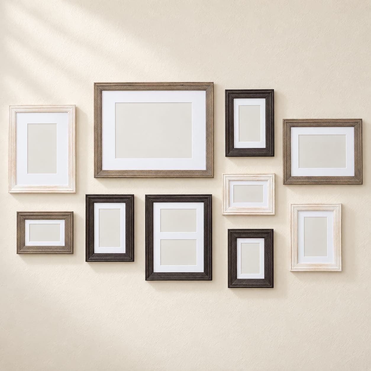 Bordeaux Gallery Wall Kit Set of 10 Three Finishes