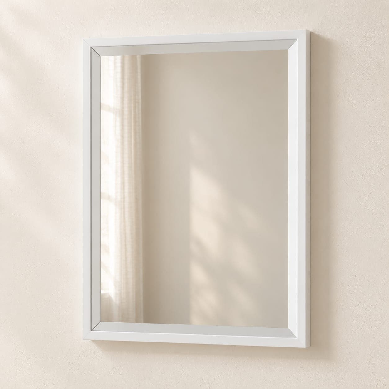 Calter Beveled Wall Mirror 20x26 White