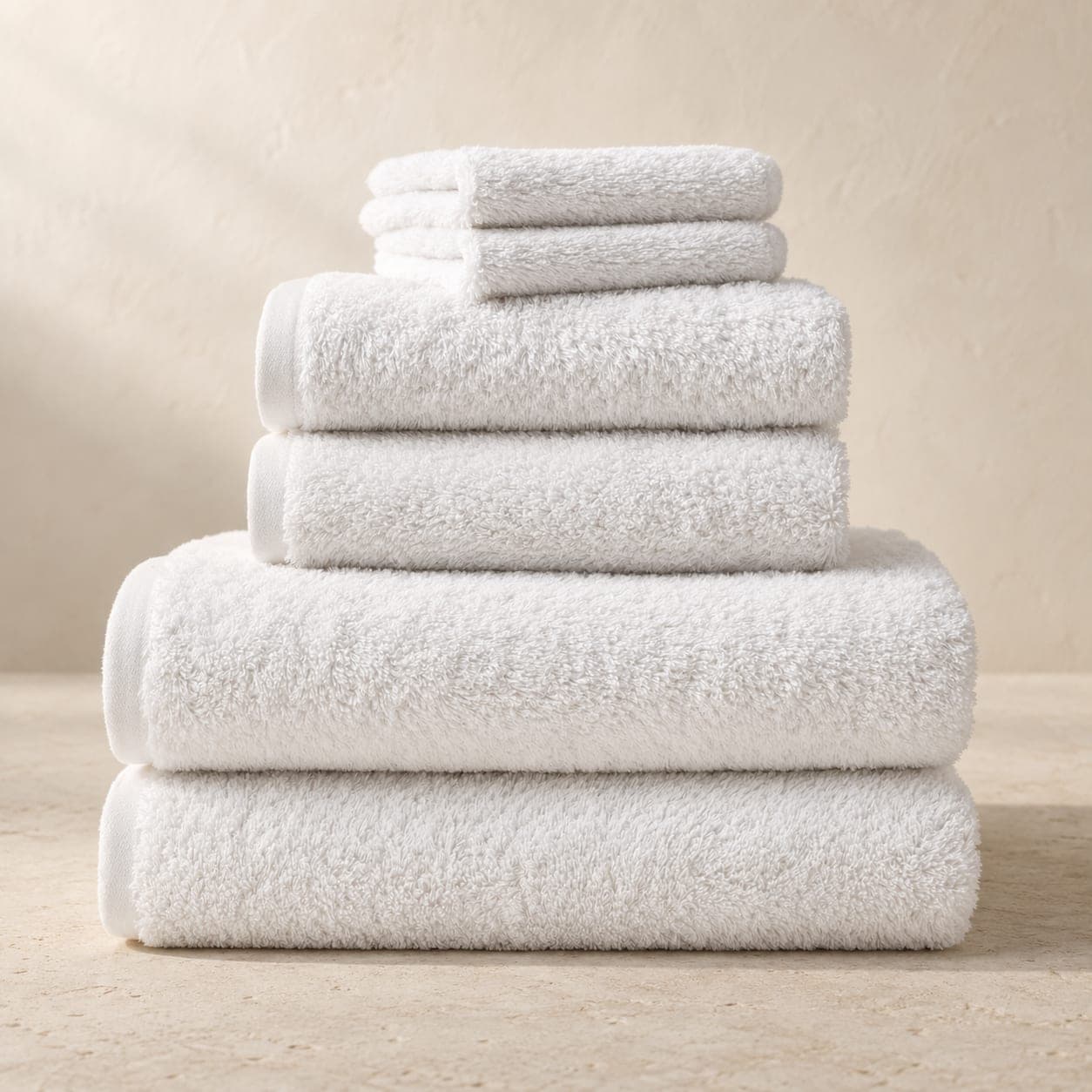 Cloud Loom Organic Towel Set 6-Piece Alpine White
