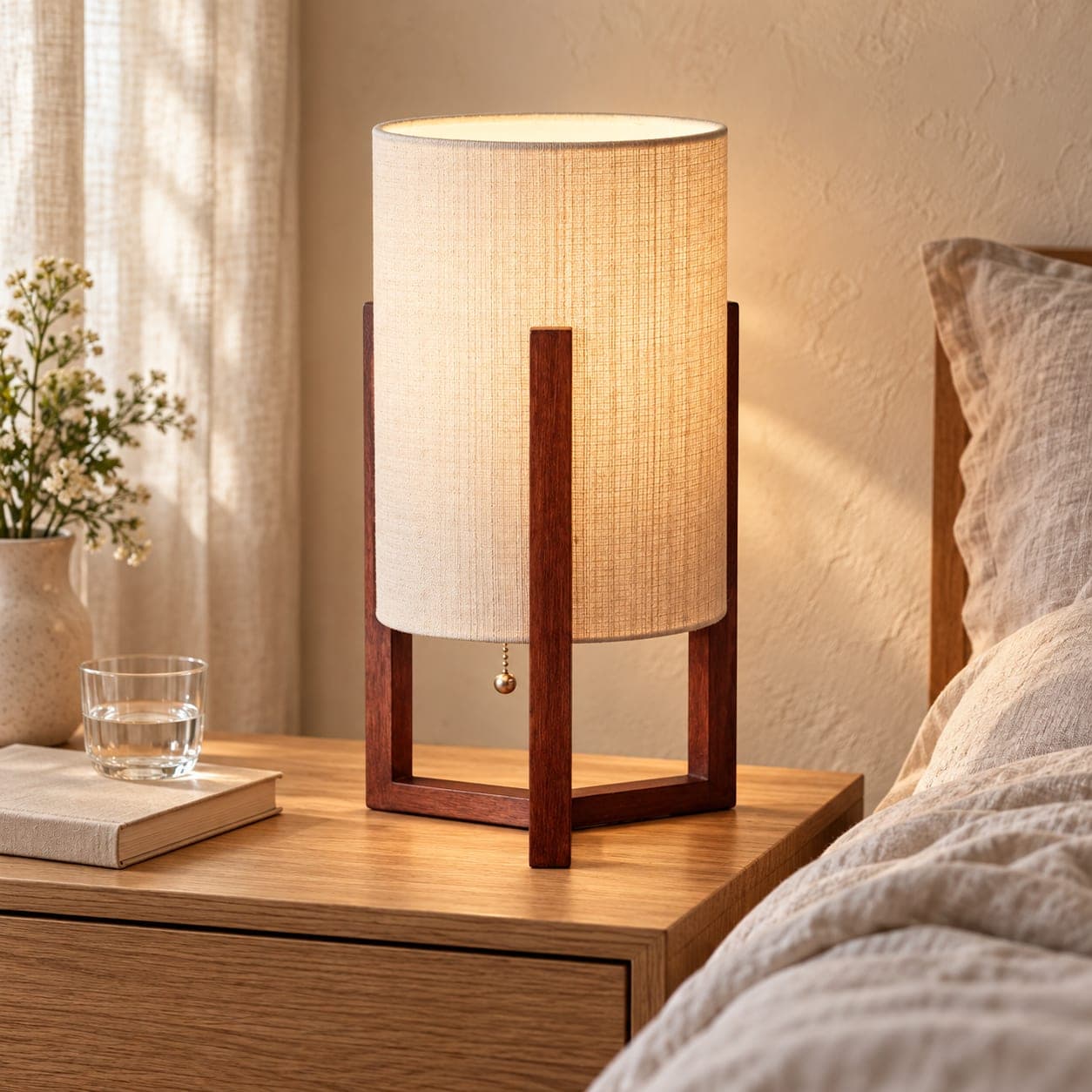 Quinn Wood Table Lamp, view 2