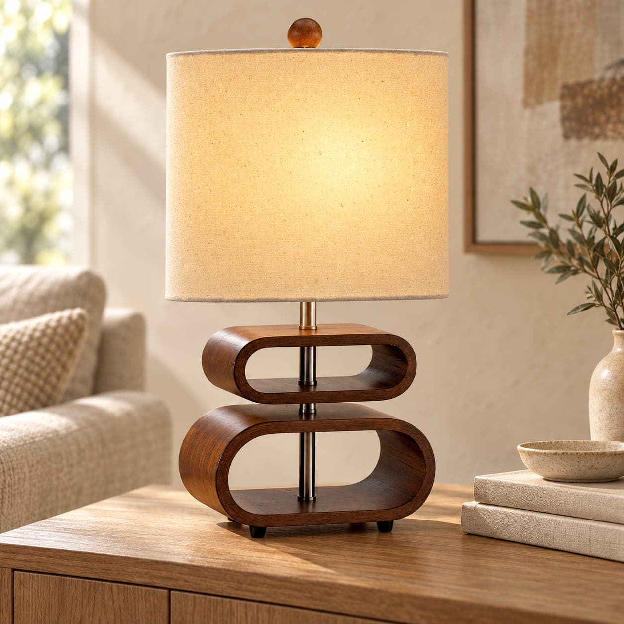 Rhythm Bentwood Table Lamp, view 2