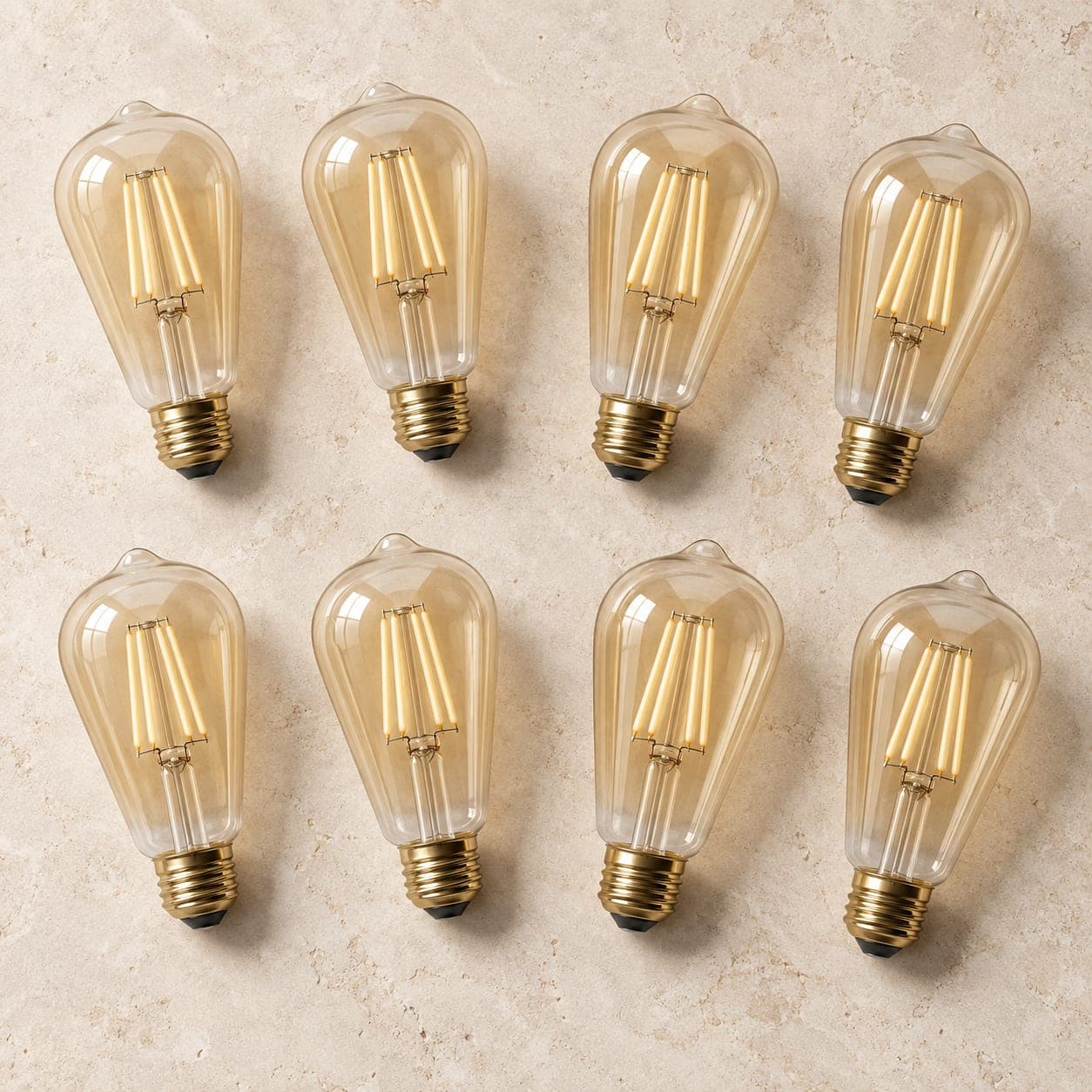 ST19 Amber Filament Bulb 8-Pack