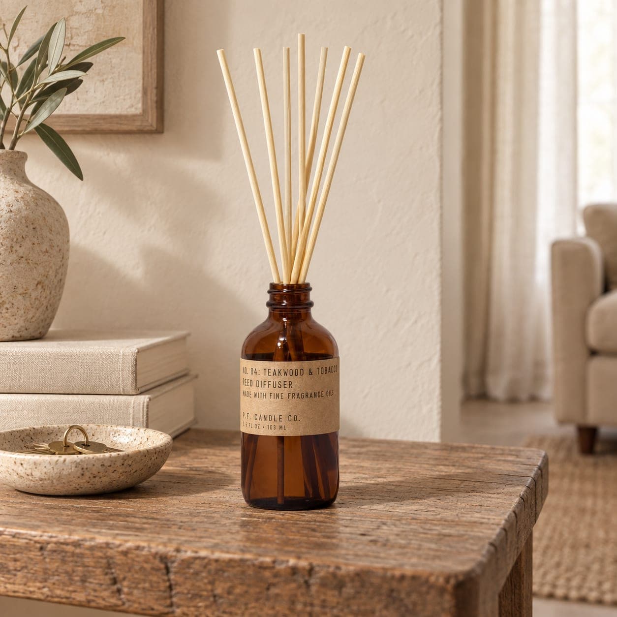 Teakwood & Tobacco Reed Diffuser, view 2