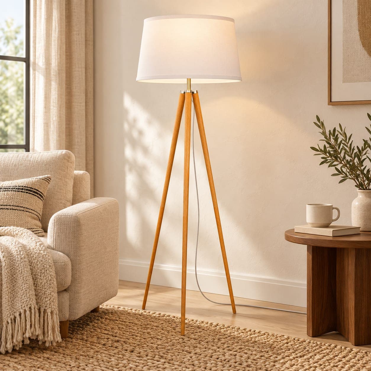 Emma Tripod Floor Lamp, view 2