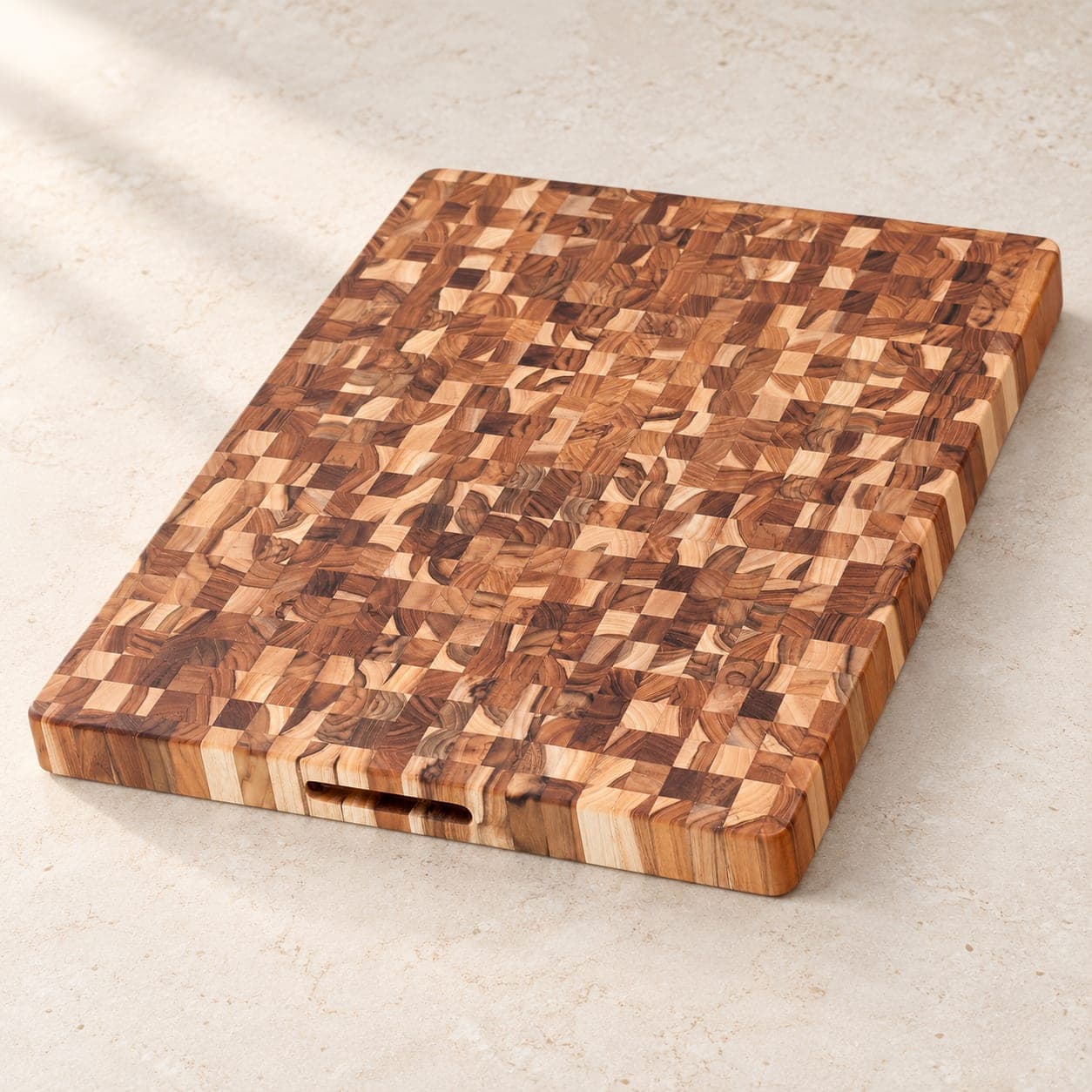 End Grain Teak Butcher Block