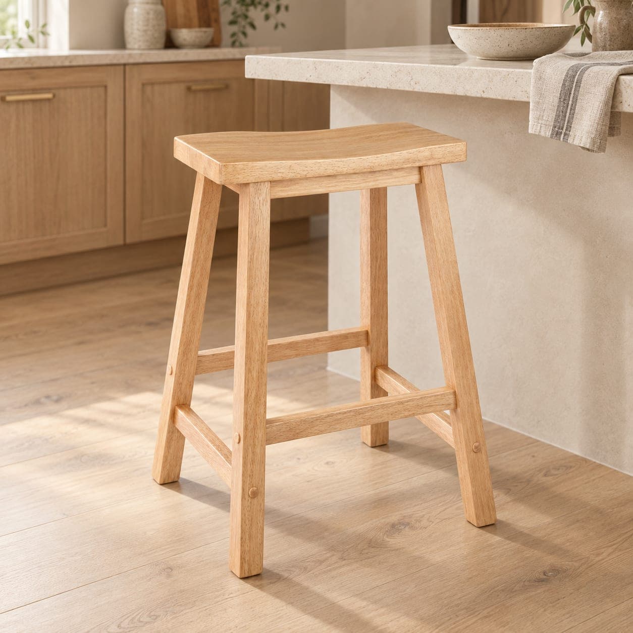 Satori Wood Counter Stool, view 2