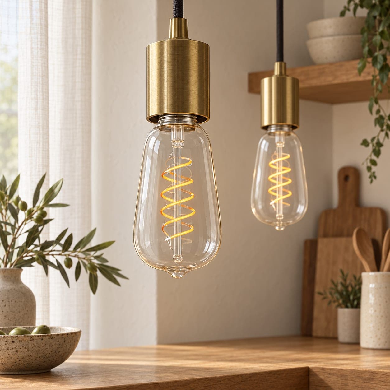 ST19 Spiral Filament Bulb 2700K, view 2
